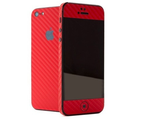 Skin Sticker Fibra De Carbono Para Iphone 5 Completo